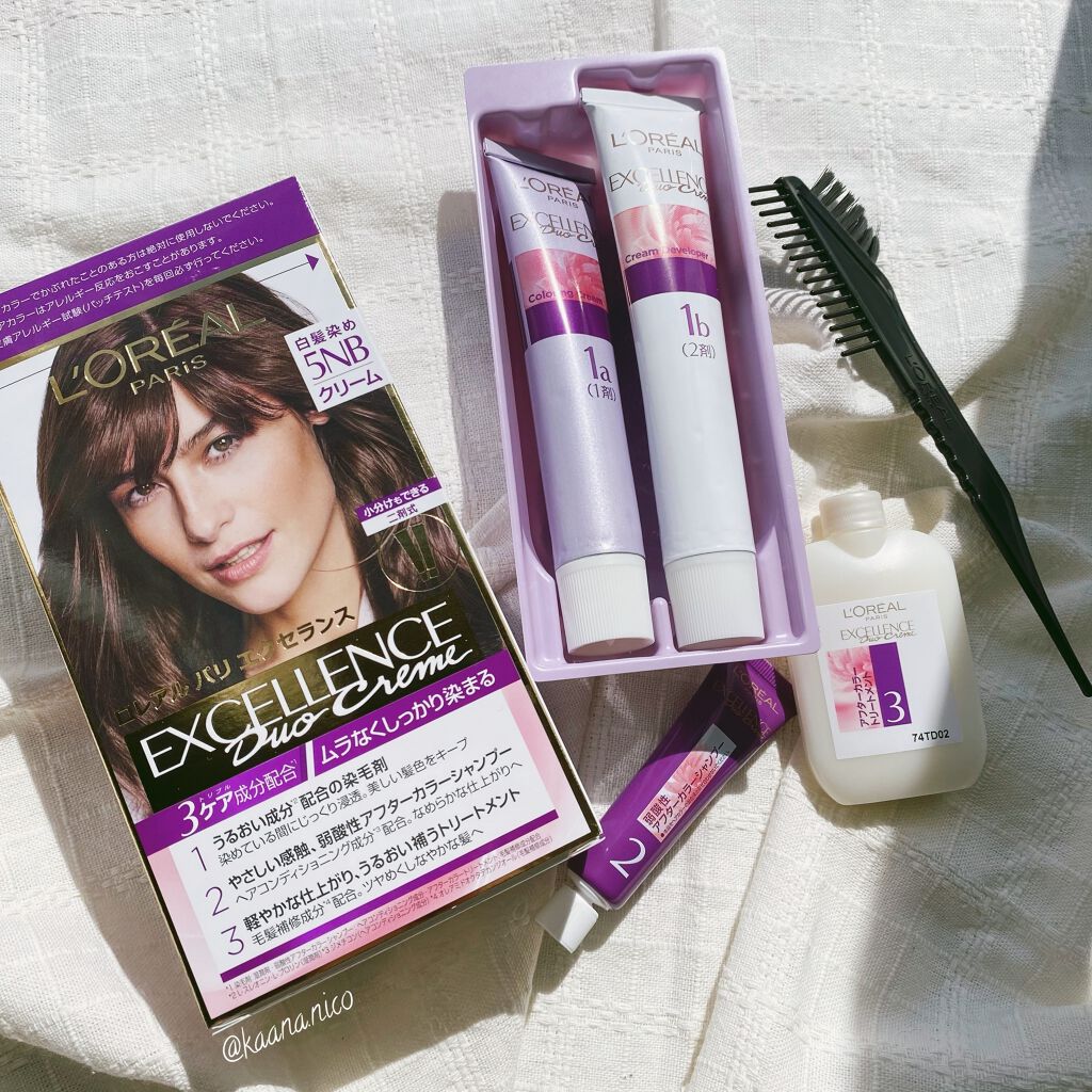 エクセランス R クリームタイプ /ロレアル パリ/ヘアカラーを使ったクチコミ(1枚目)