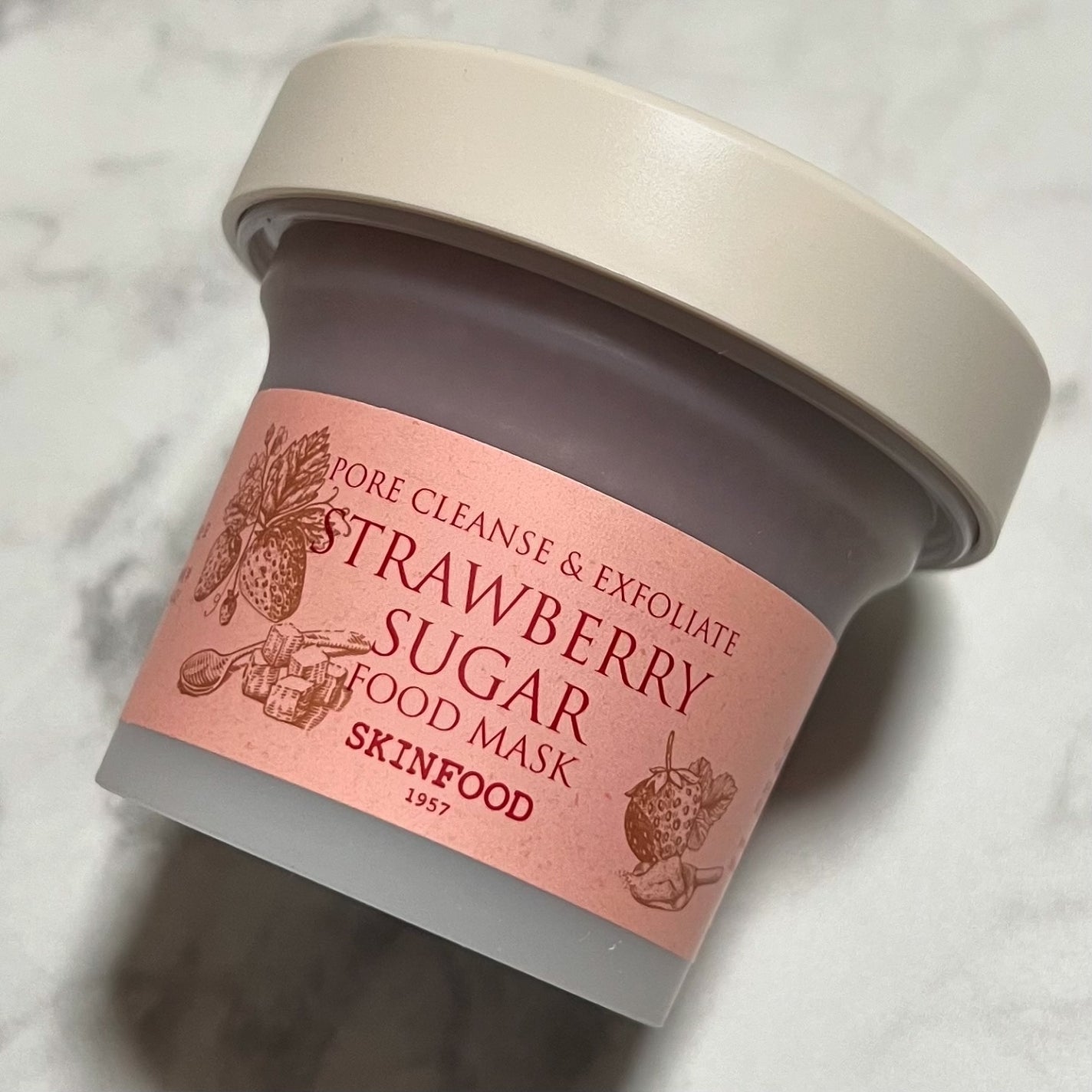 ストロベリーシュガー フードマスク/SKINFOOD/洗い流すパック・マスクを使ったクチコミ(4枚目)