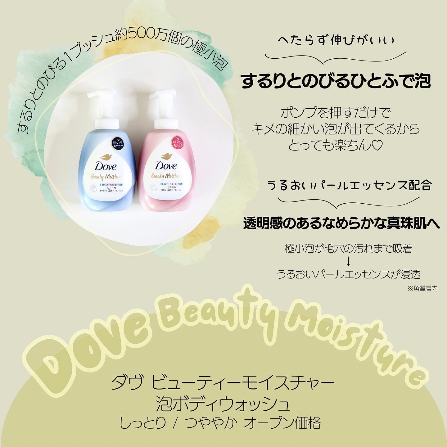 ビューティーモイスチャー 泡ボディウォッシュ つややか/ダヴ/ボディソープを使ったクチコミ（2枚目）