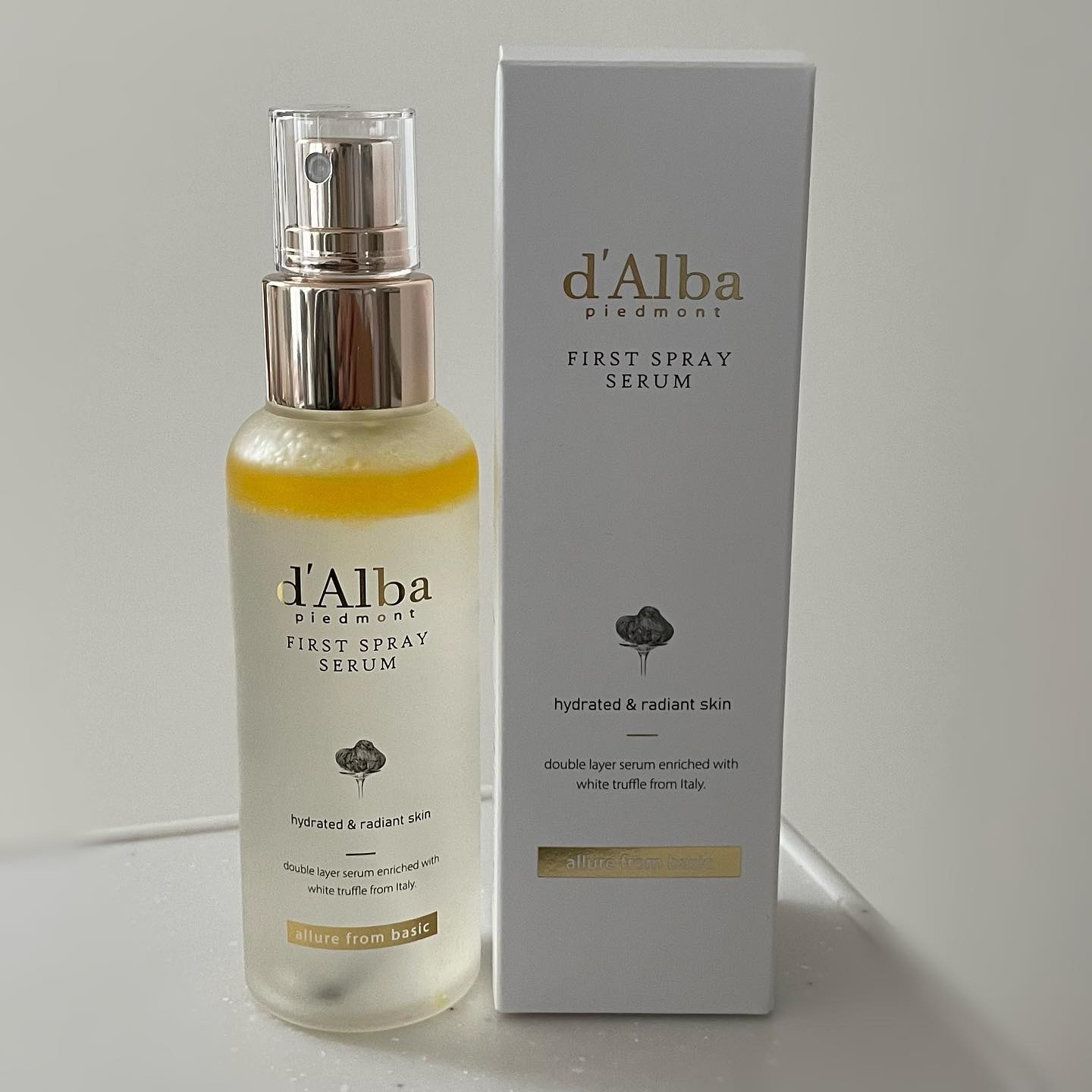 ダルバ ホワイトトリュフファーストスプレーセラム/ダルバ/ミスト状化粧水を使ったクチコミ（2枚目）
