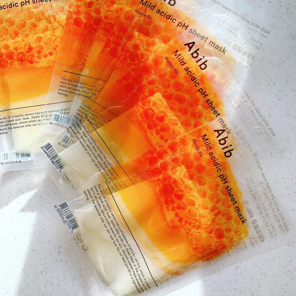 弱酸性pHシートマスク ハニーフィット/Abib /シートマスク・パックを使ったクチコミ(1枚目)