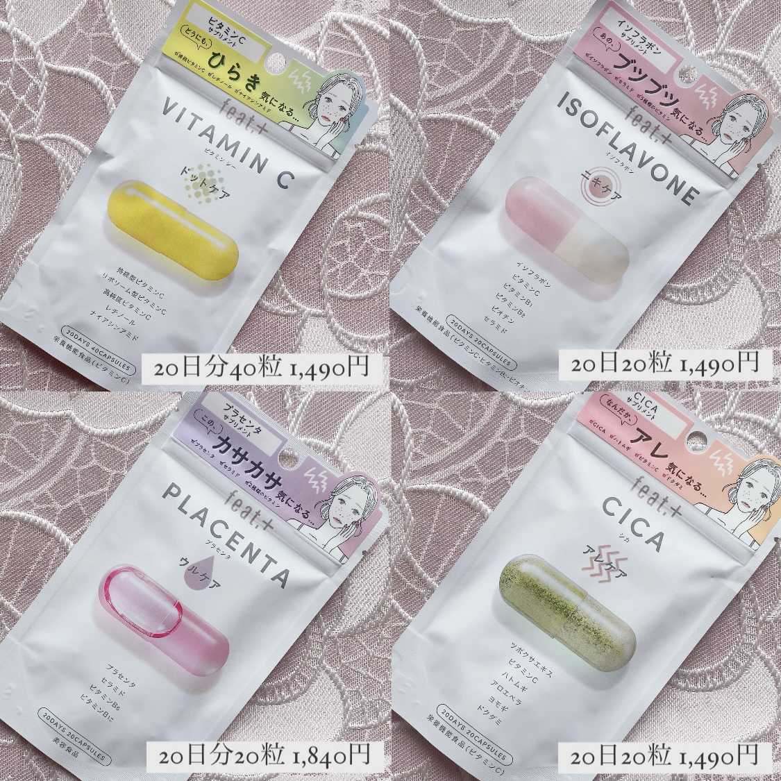 フィート+ VITAMIN C ドットケア/Feat./美容サプリメントを使ったクチコミ（2枚目）