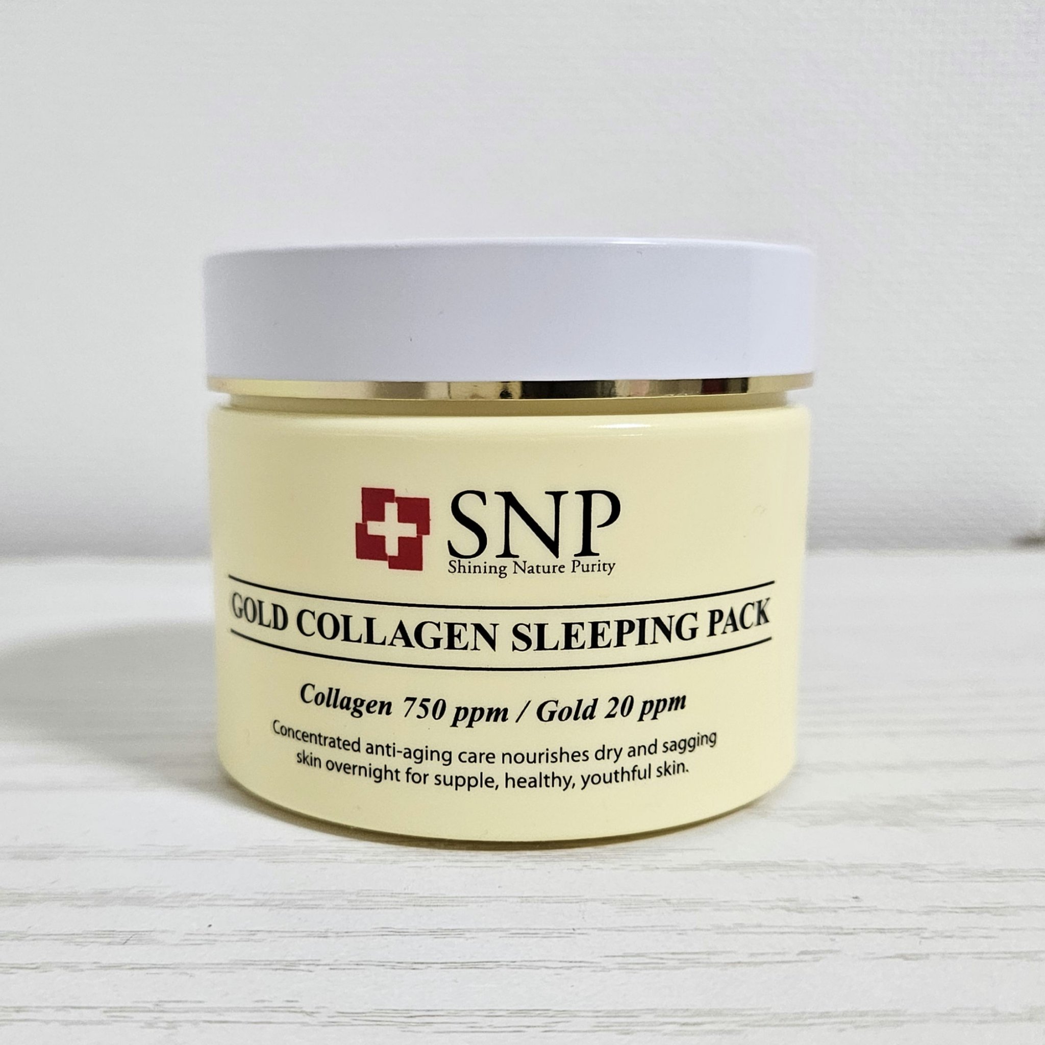 SNP ゴールド コラーゲン スリーピング パック/SNP/シートマスク・パックを使ったクチコミ（1枚目）