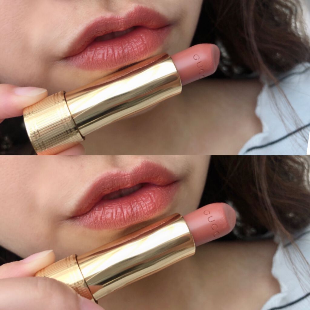グッチ ルージュ ア レーヴル サタン/GUCCI beauty/口紅を使ったクチコミ（2枚目）