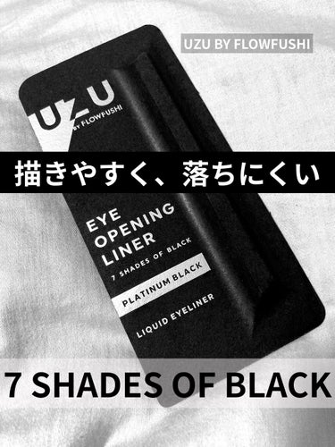 7 SHADES OF BLACK/UZU BY FLOWFUSHI/リキッドアイライナーを使ったクチコミ（1枚目）