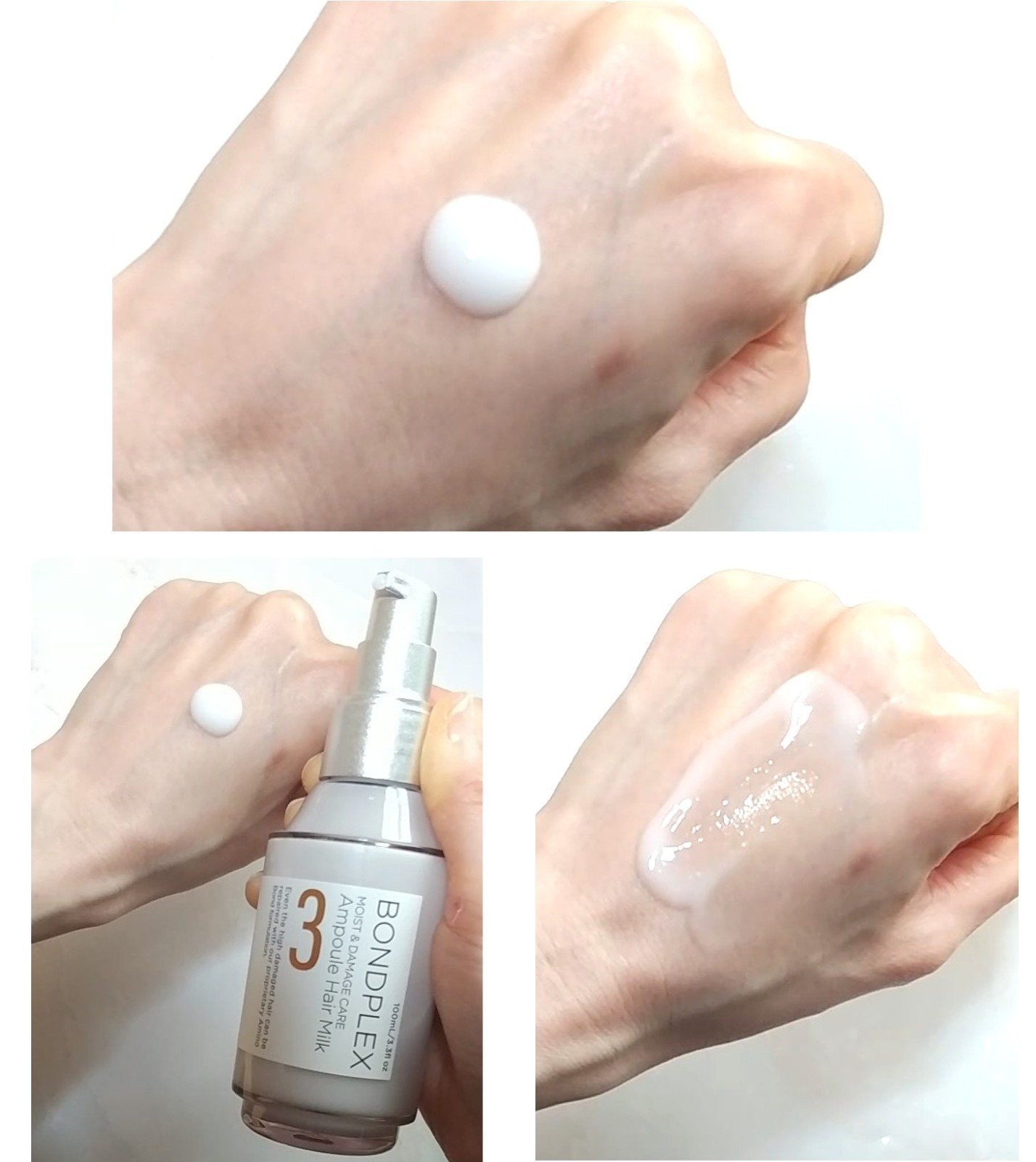 モイスト＆ダメージケア アンプルミルク/ボンドプレックス/ヘアミルクを使ったクチコミ（3枚目）