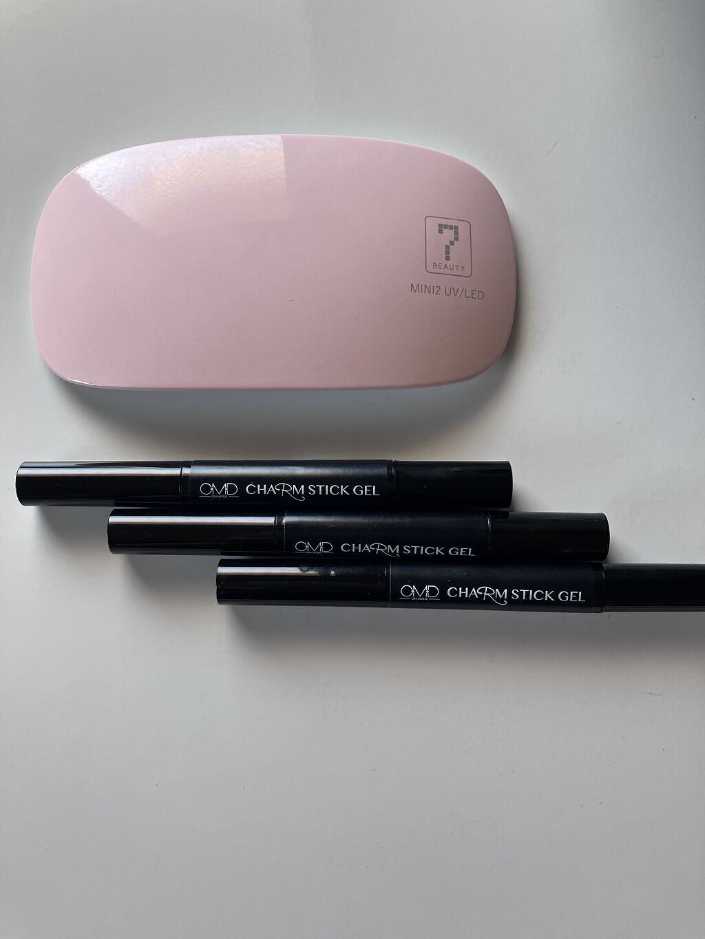 チャームスティックジェル #23 ピンクベージュ/OMD/オールインワンネイルを使ったクチコミ（1枚目）