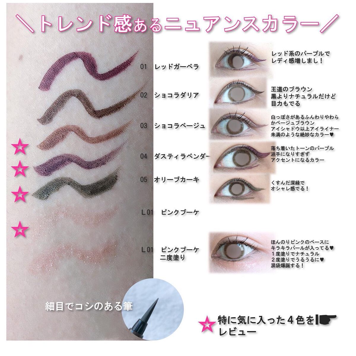 カラーミーツ アイライナー/リリーフルール/リキッドアイライナーを使ったクチコミ(2枚目)