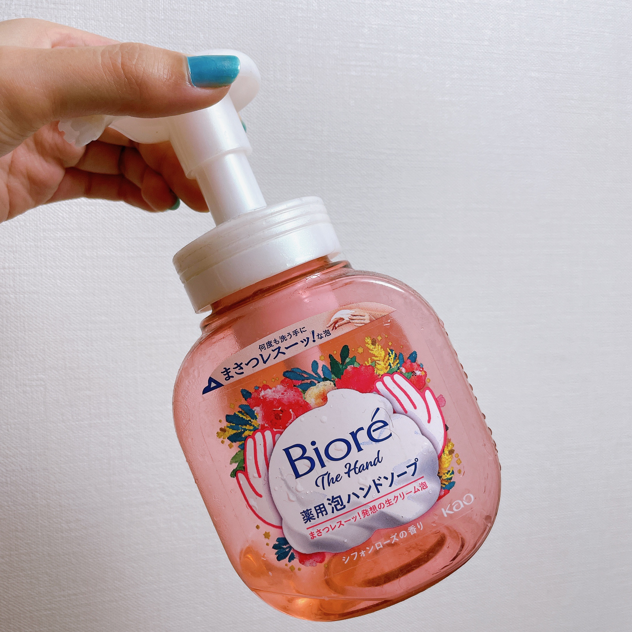 ビオレ ザ ハンド 泡ハンドソープ シフォンローズの香り  250ml /ビオレ/ハンドソープを使ったクチコミ（2枚目）