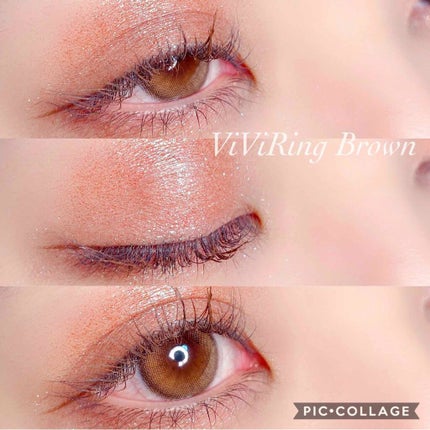 ViVi Ring 1Month ベージュ/OLENS/カラーコンタクトレンズを使ったクチコミ(1枚目)