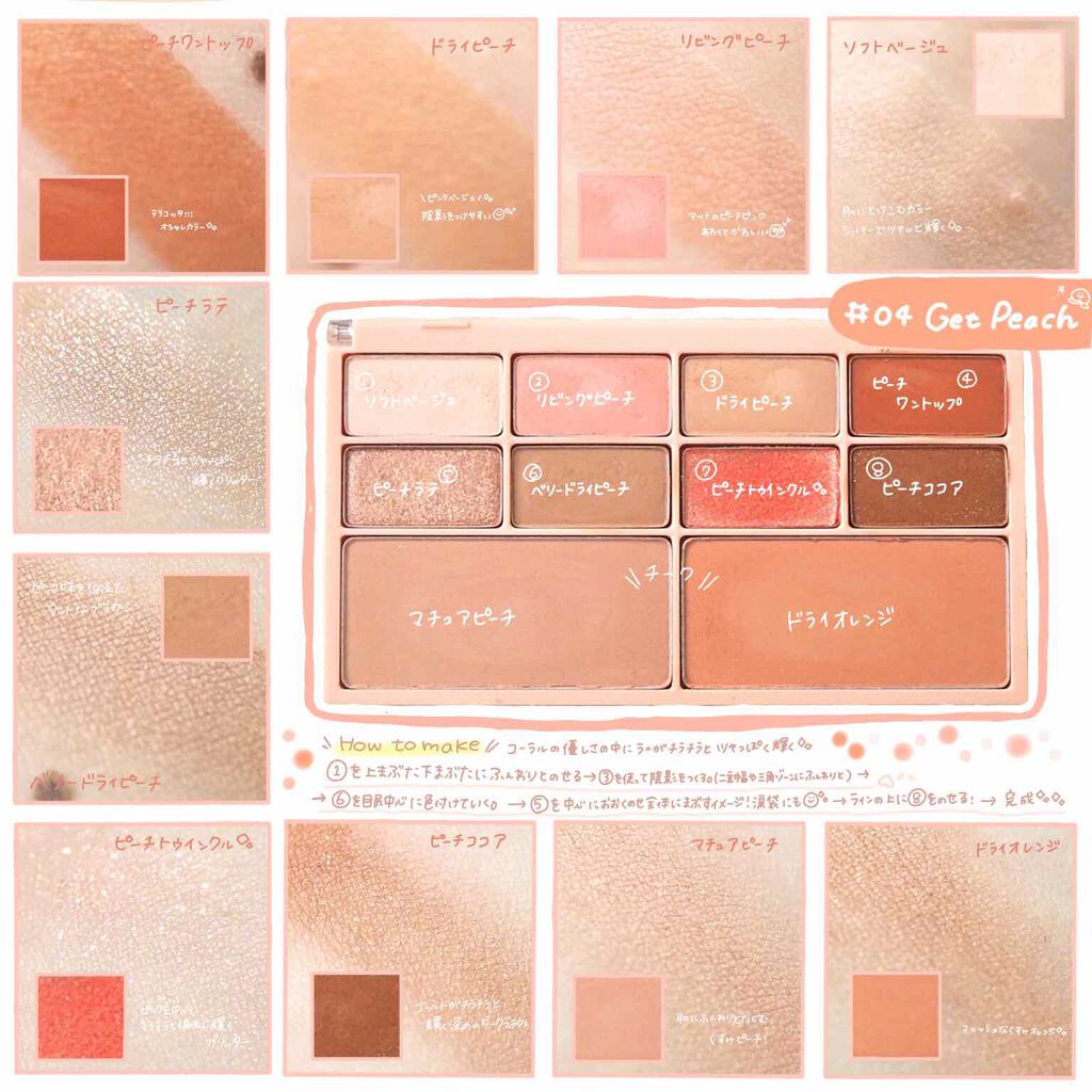 インク フィッティング カラー パレット/PERIPERA/アイシャドウパレットを使ったクチコミ（3枚目）