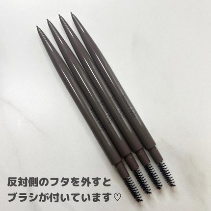 パウダリーアイブロウペンシル スリム 101 ピンクグレージュ/ミゼルエディ/アイブロウペンシルを使ったクチコミ(3枚目)