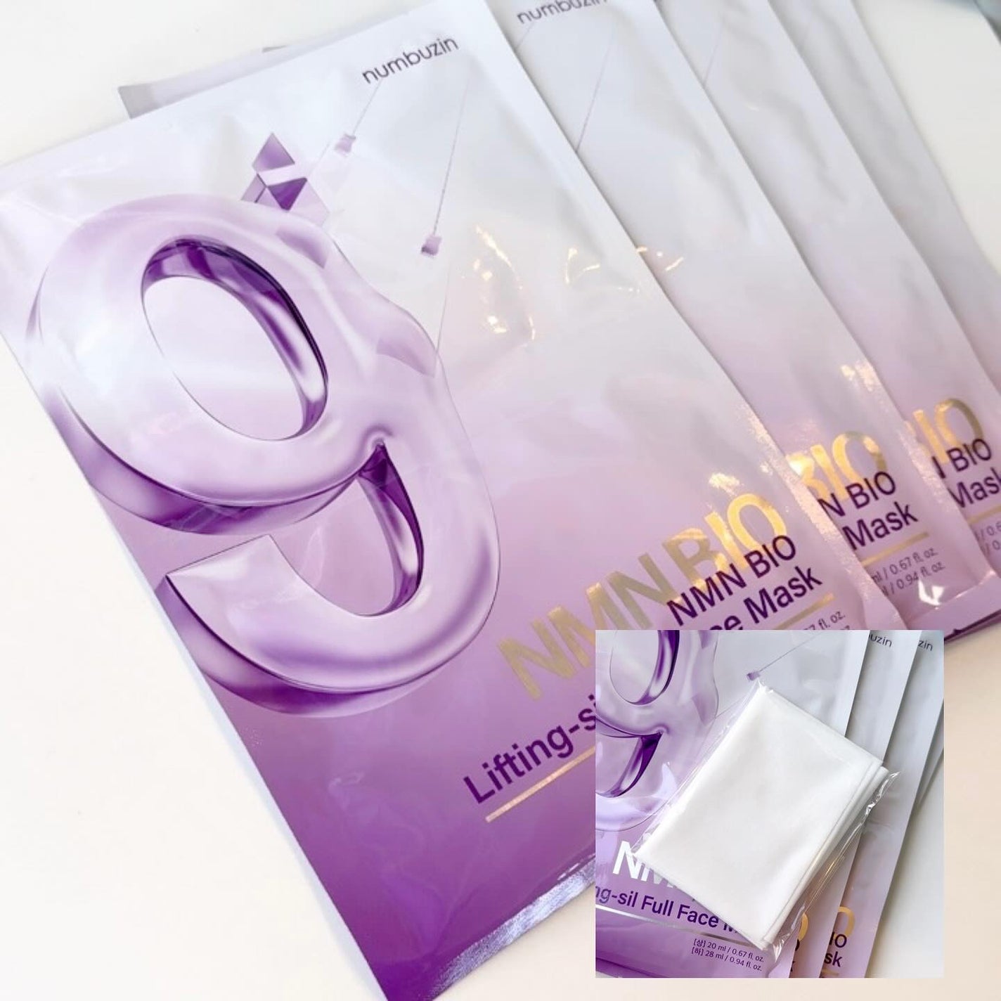 9番 NMNバイオリフトラッピングマスク/numbuzin/シートマスク・パックを使ったクチコミ(2枚目)