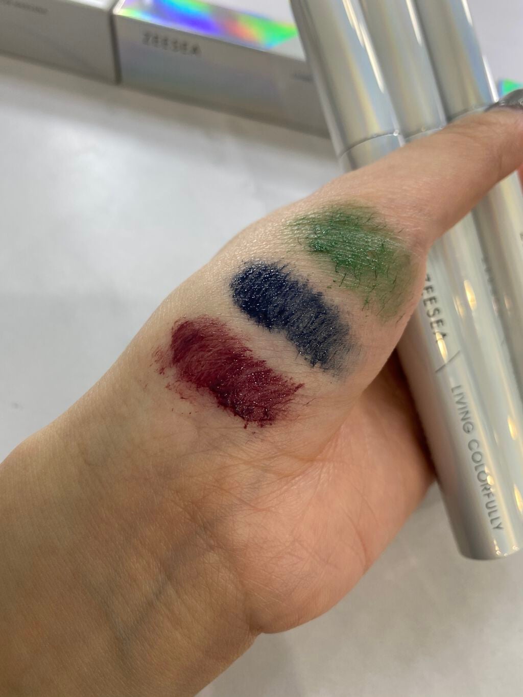 ダイヤモンドシリーズ カラーマスカラ/ZEESEA/マスカラを使ったクチコミ(2枚目)