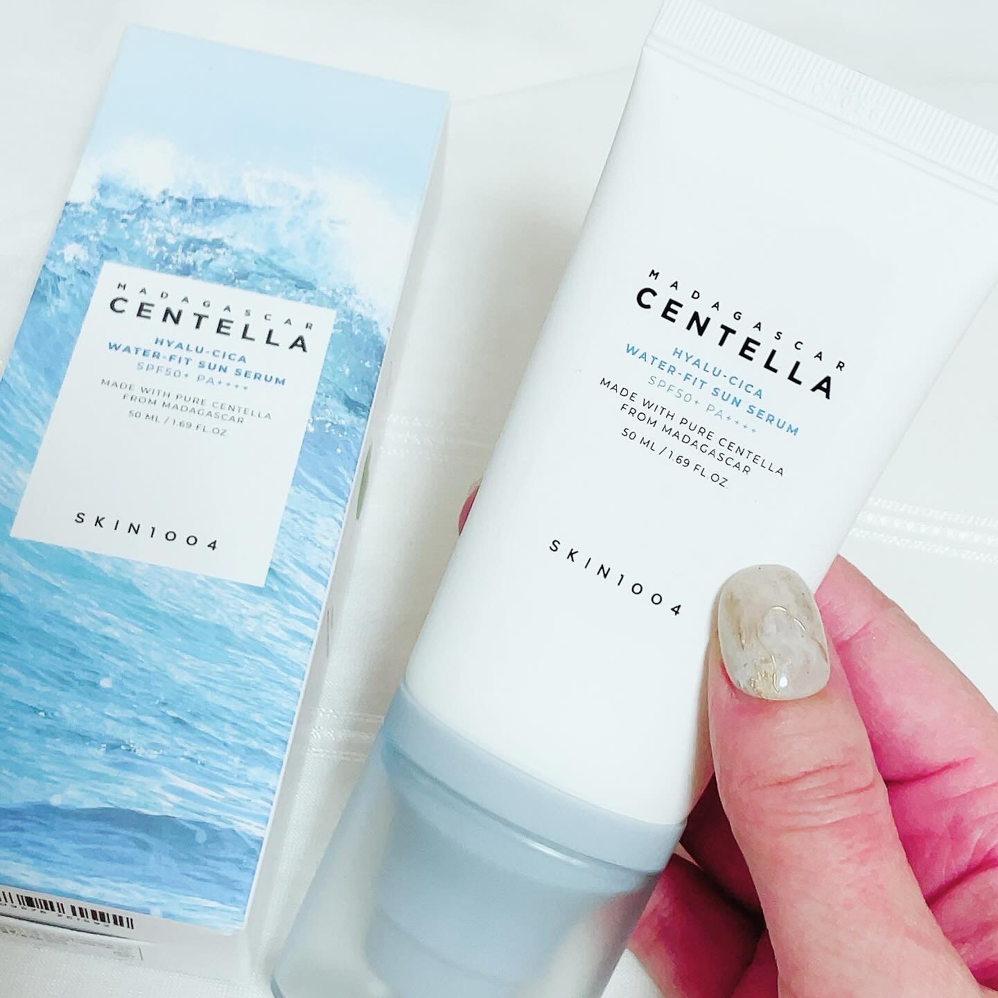 ヒアルーシカ ウォーターフィット サンセラム/SKIN1004/日焼け止めローションを使ったクチコミ（3枚目）