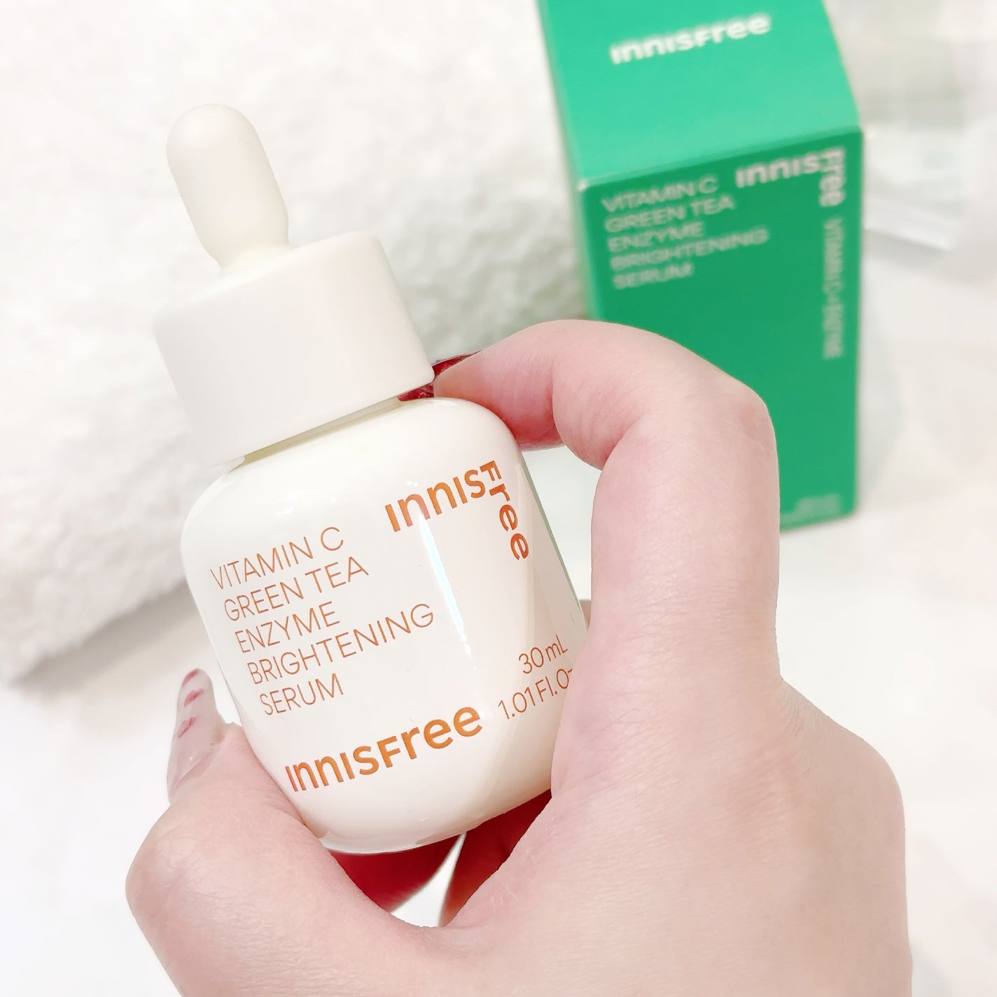 ビタC グリーンティーエンザイム ブライト セラム/innisfree/美容液を使ったクチコミ(6枚目)