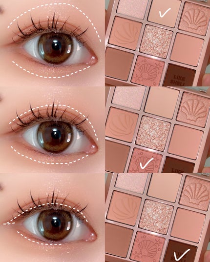 マイフェイブムードアイパレット 9カラー/HOLIKA HOLIKA/アイシャドウパレットを使ったクチコミ(2枚目)