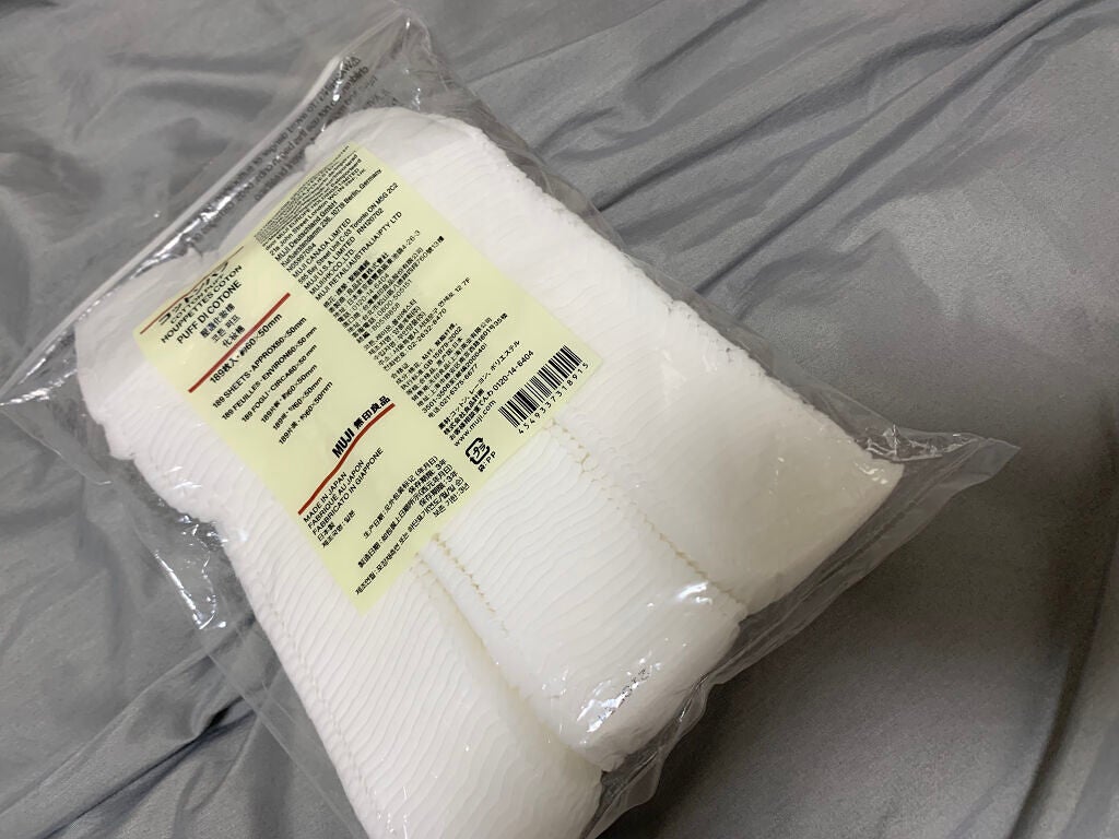 コットンパフ/無印良品/コットンを使ったクチコミ(1枚目)