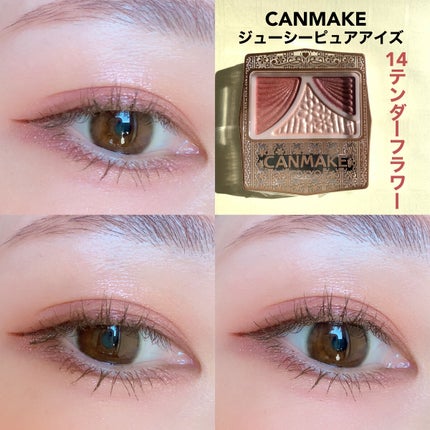 ジューシーピュアアイズ/キャンメイク/アイシャドウパレットを使ったクチコミ(6枚目)