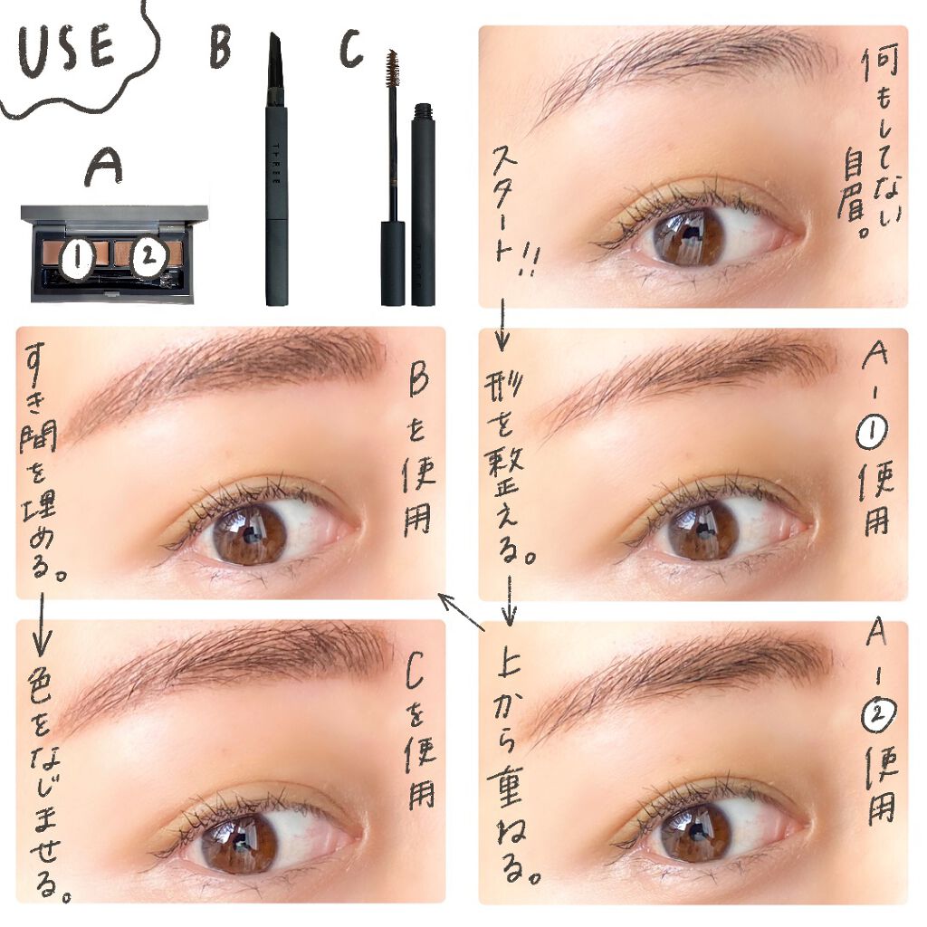 アドバンスドアイデンティティ アイブラウペンシル/THREE/アイブロウペンシルを使ったクチコミ(5枚目)