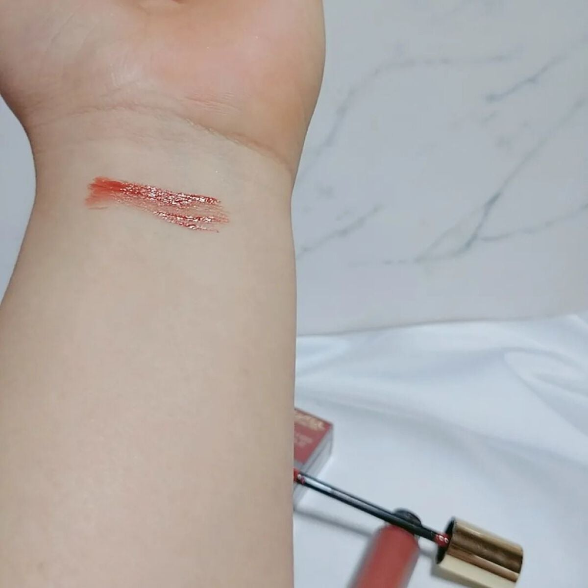 リップベルベティスト/excel/口紅を使ったクチコミ(2枚目)