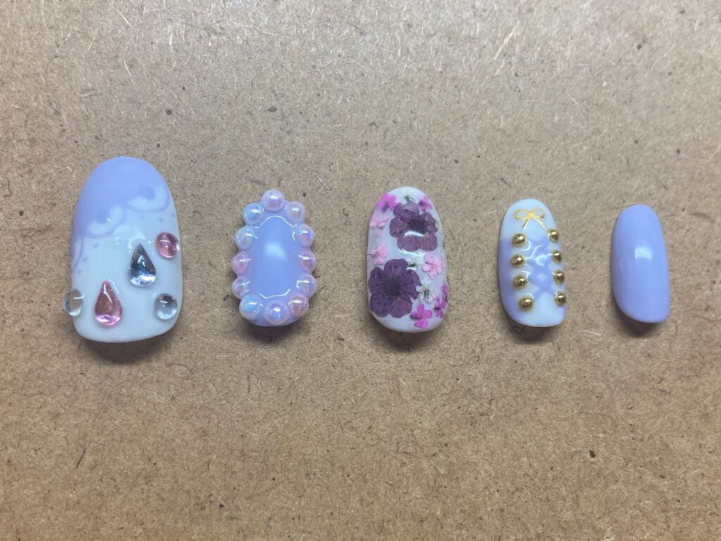 ジェルネイル(ライト対応)/セリア/ジェルネイルを使ったクチコミ(2枚目)