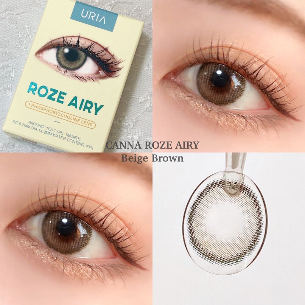 CANNA ROZE AIRY/URIA/カラーコンタクトレンズを使ったクチコミ（1枚目）