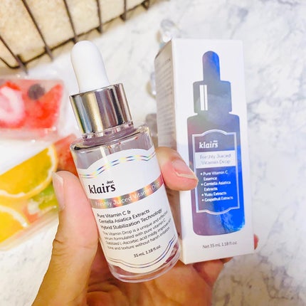 フレッシュリージュースドビタミンドロップ(35ml)/Klairs/美容液を使ったクチコミ(5枚目)