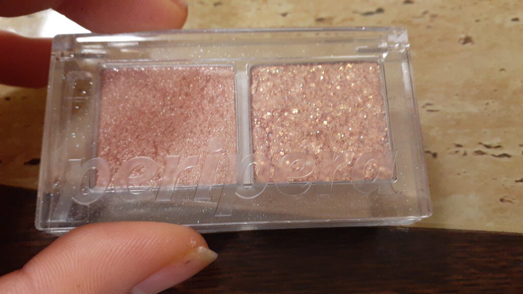 デュオ ポケット グリッター シャドウ/PERIPERA/アイシャドウパレットを使ったクチコミ(2枚目)