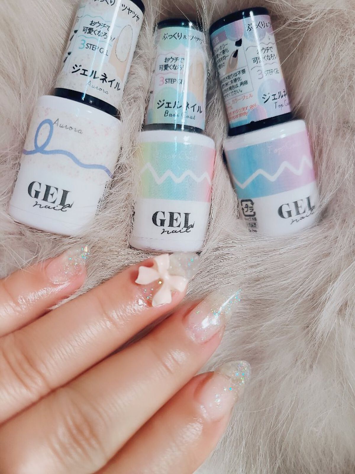 BRG ジェルネイル 9 オーロラ/DAISO/ジェルネイルを使ったクチコミ（3枚目）