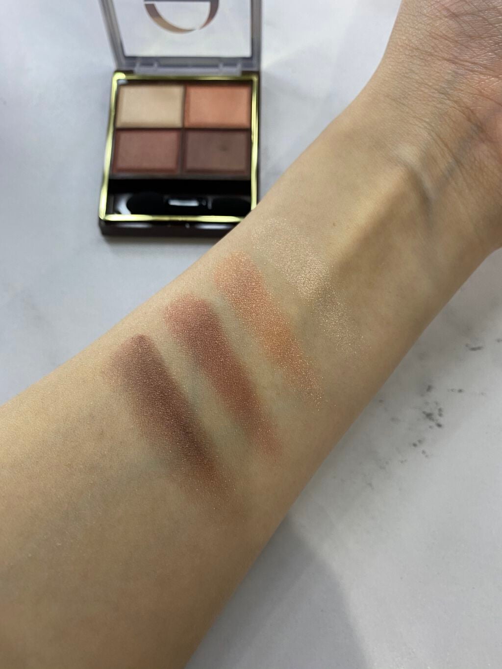 スキニーリッチシャドウ/excel/アイシャドウパレットを使ったクチコミ(3枚目)