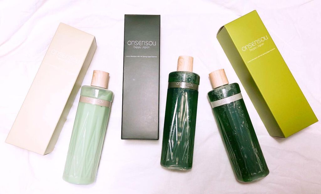 温泉藻配合頭皮ケアシャンプー／トリートメント/ONSENSOU/市販シャンプーを使ったクチコミ（1枚目）