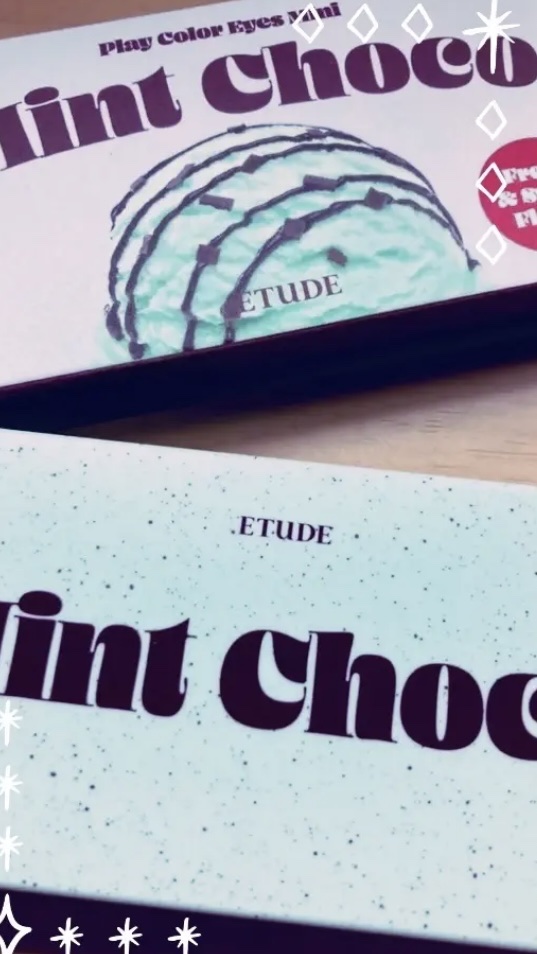 プレイカラーアイズミニ　チョコミント/ETUDE/アイシャドウパレットを使ったクチコミ（1枚目）