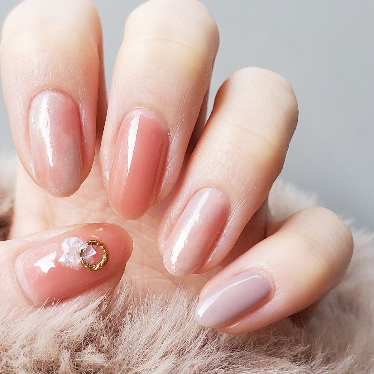 シャインオンミーネイルカラー SE08.ヒントオブバイオレッド/Dear.A/マニキュアを使ったクチコミ（3枚目）