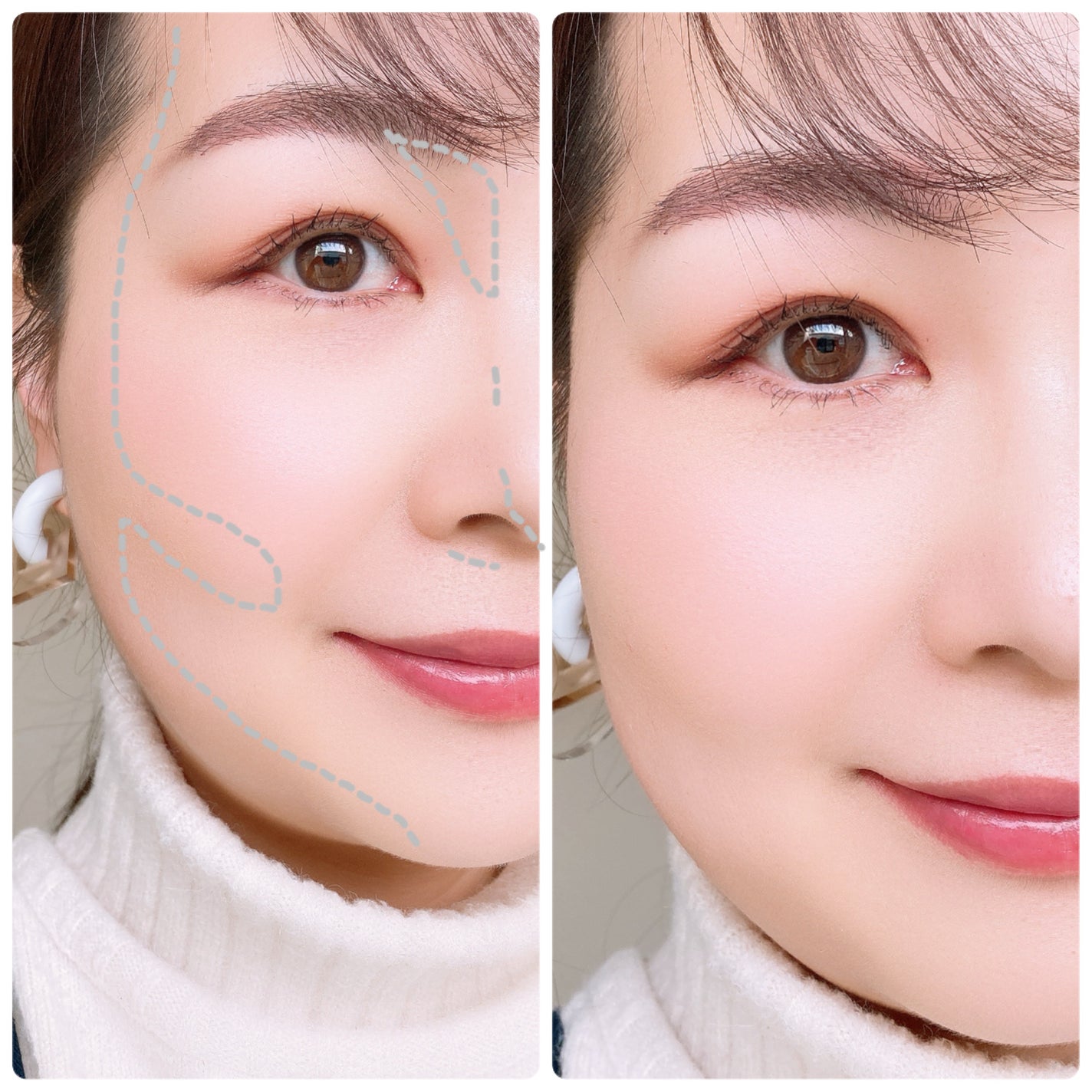 3カラーシェーディングパレット/Kirei&co./シェーディングを使ったクチコミ(5枚目)