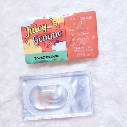 Juicy Gemme/otr/カラーコンタクトレンズを使ったクチコミ(3枚目)