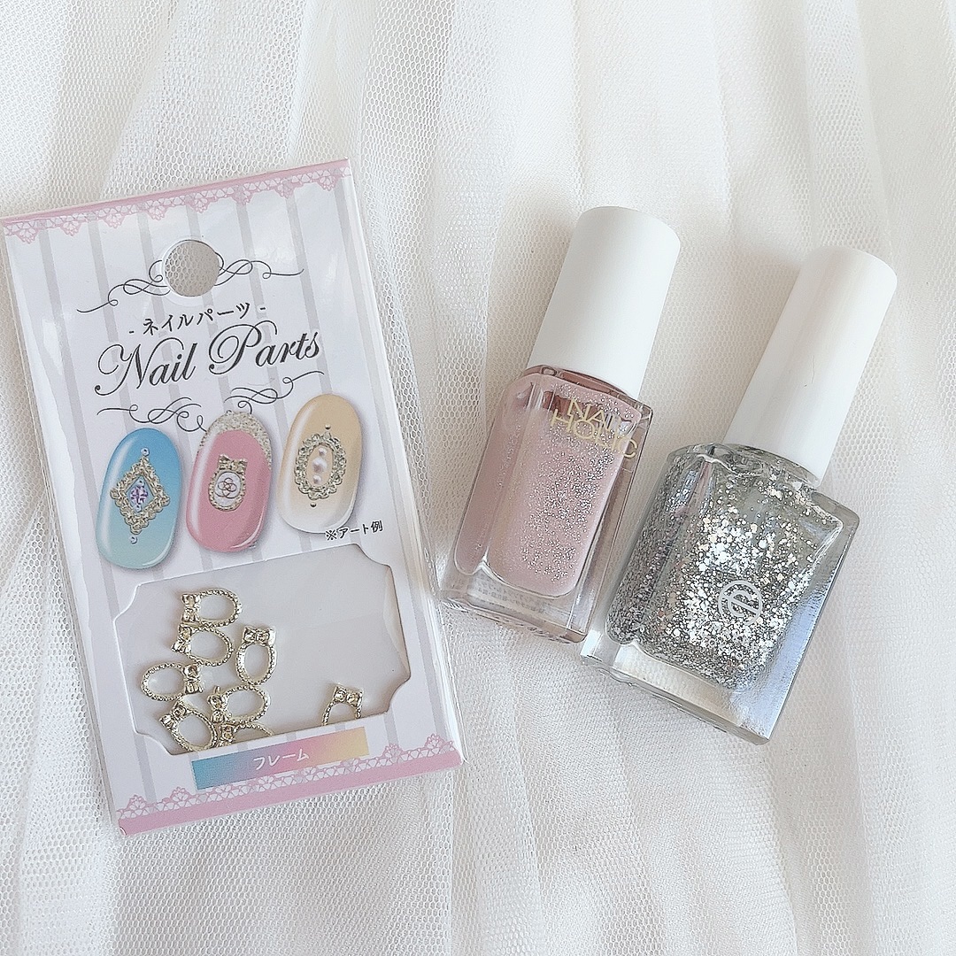 ネイルパーツ/セリア/ネイルチップ・パーツを使ったクチコミ（2枚目）