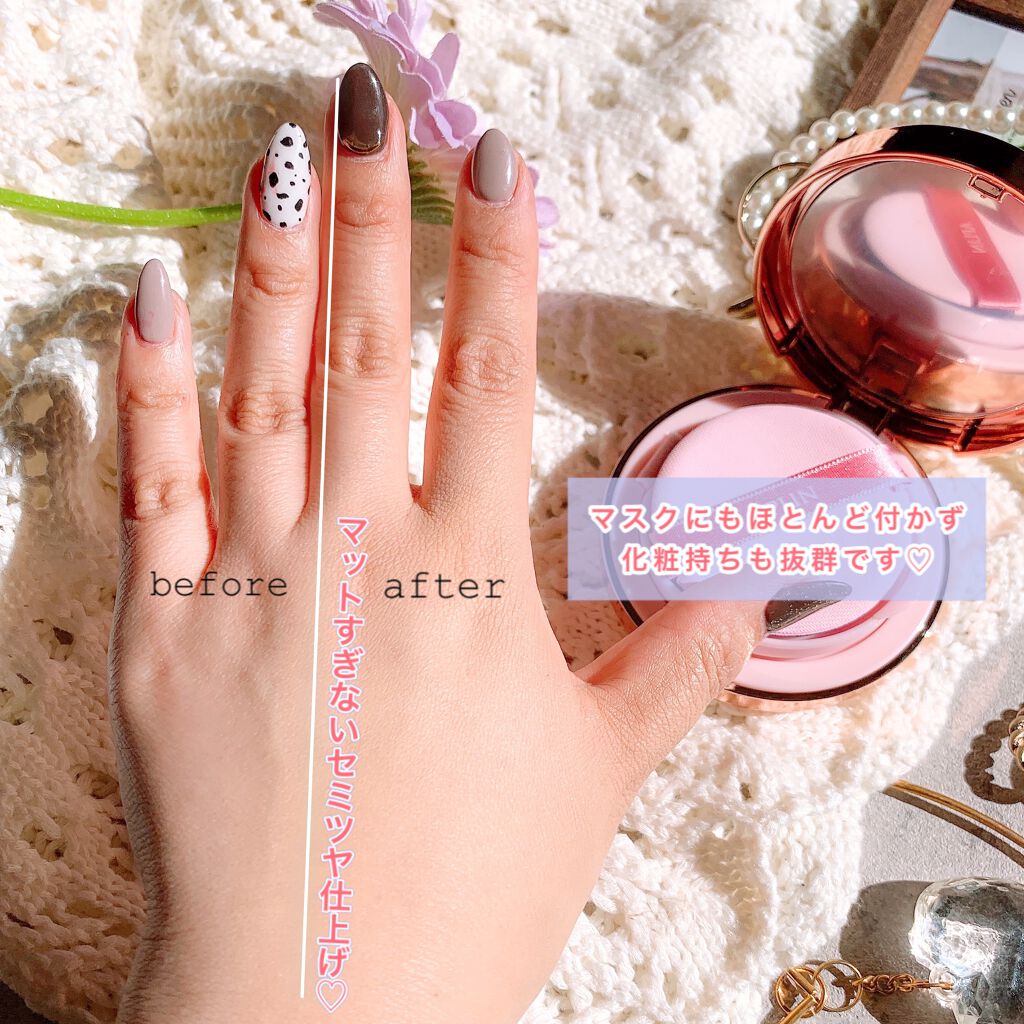 ピンクティーツリーカバークッション/APLIN/クッションファンデーションを使ったクチコミ(5枚目)