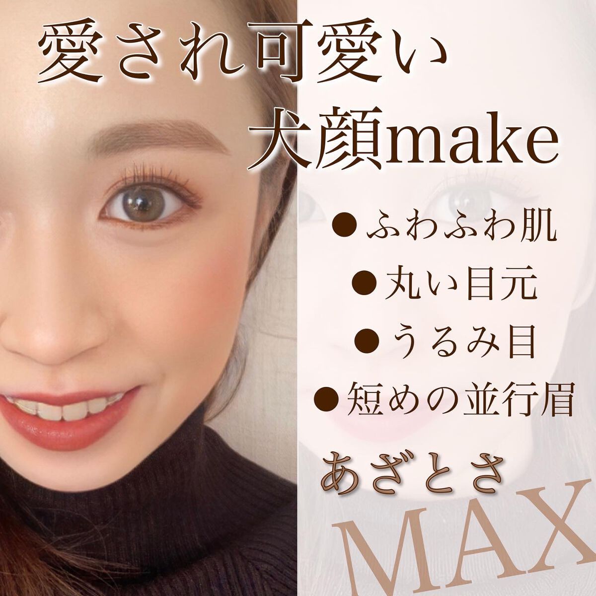 ひとみ on LIPS 「...===============犬顔メイク×猫顔メイク==..」(2枚目)