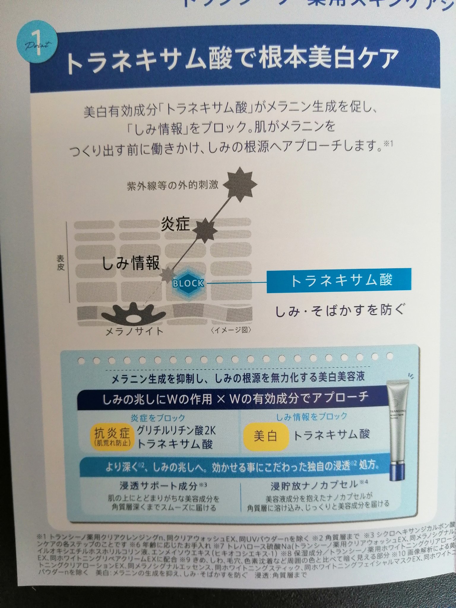 薬用ホワイトニングクリアミルクEX/トランシーノ/乳液を使ったクチコミ（3枚目）