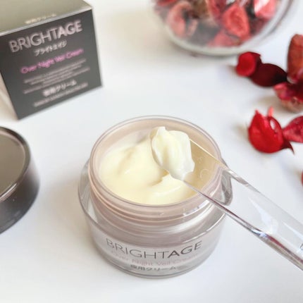 オーバーナイト ヴェールクリーム/BRIGHTAGE/フェイスクリームを使ったクチコミ(2枚目)
