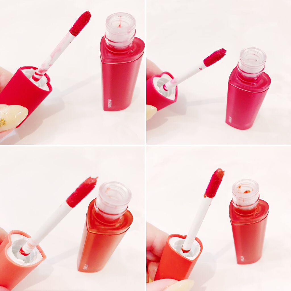 ホリカホリカ ハートクラッシュグローティントエアー/HOLIKA HOLIKA/リップティントを使ったクチコミ（3枚目）