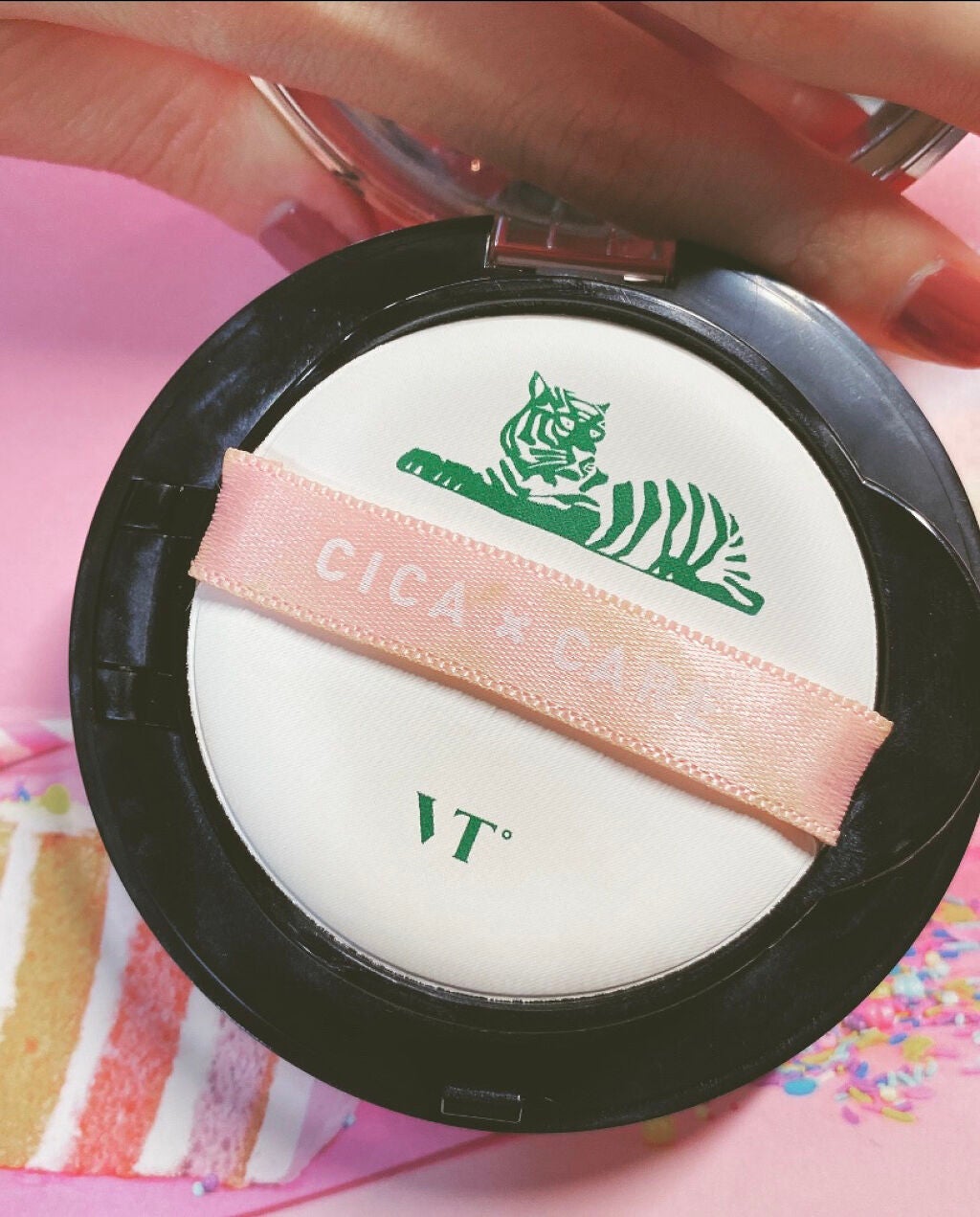 CICAレッドネスカバークッション/VT/クッションファンデーションを使ったクチコミ(2枚目)