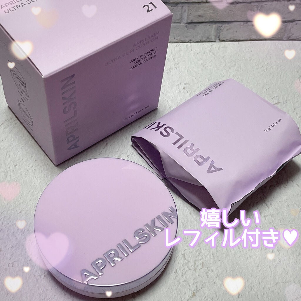 ウルトラスリムクッション+レフィルセット/APRILSKIN/クッションファンデーションを使ったクチコミ(2枚目)