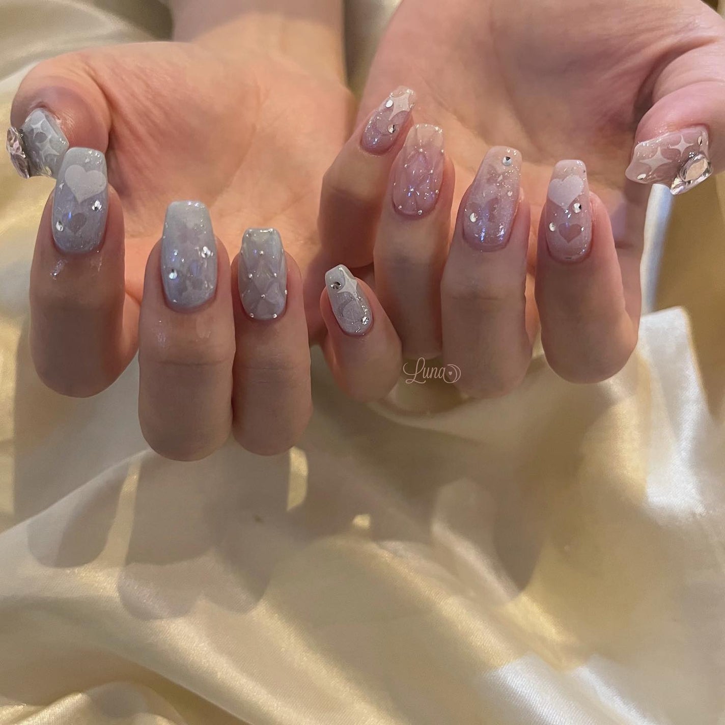 Iuna. Mizuki on LIPS 「.スペシャルプラン🧊🩰#nail#nailstagram#ge..」(1枚目)