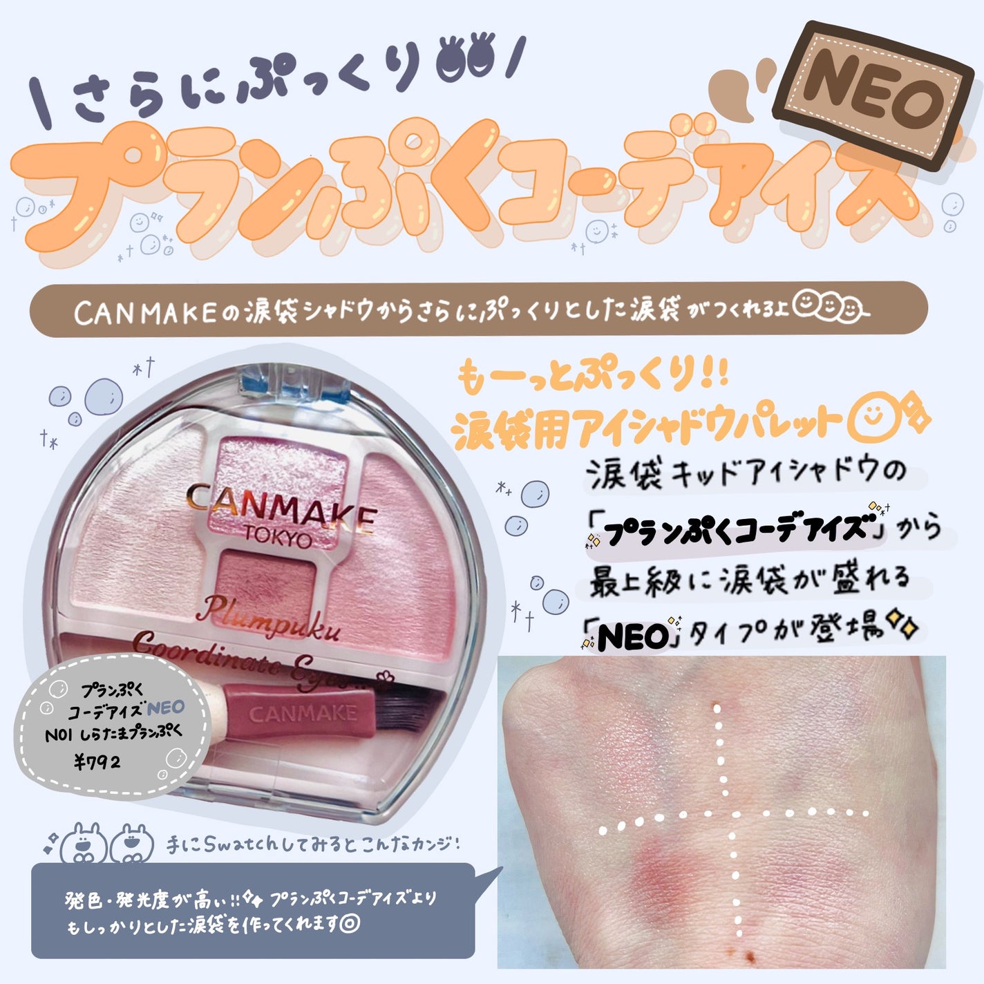 プランぷくコーデアイズNeo/キャンメイク/アイシャドウを使ったクチコミ(1枚目)