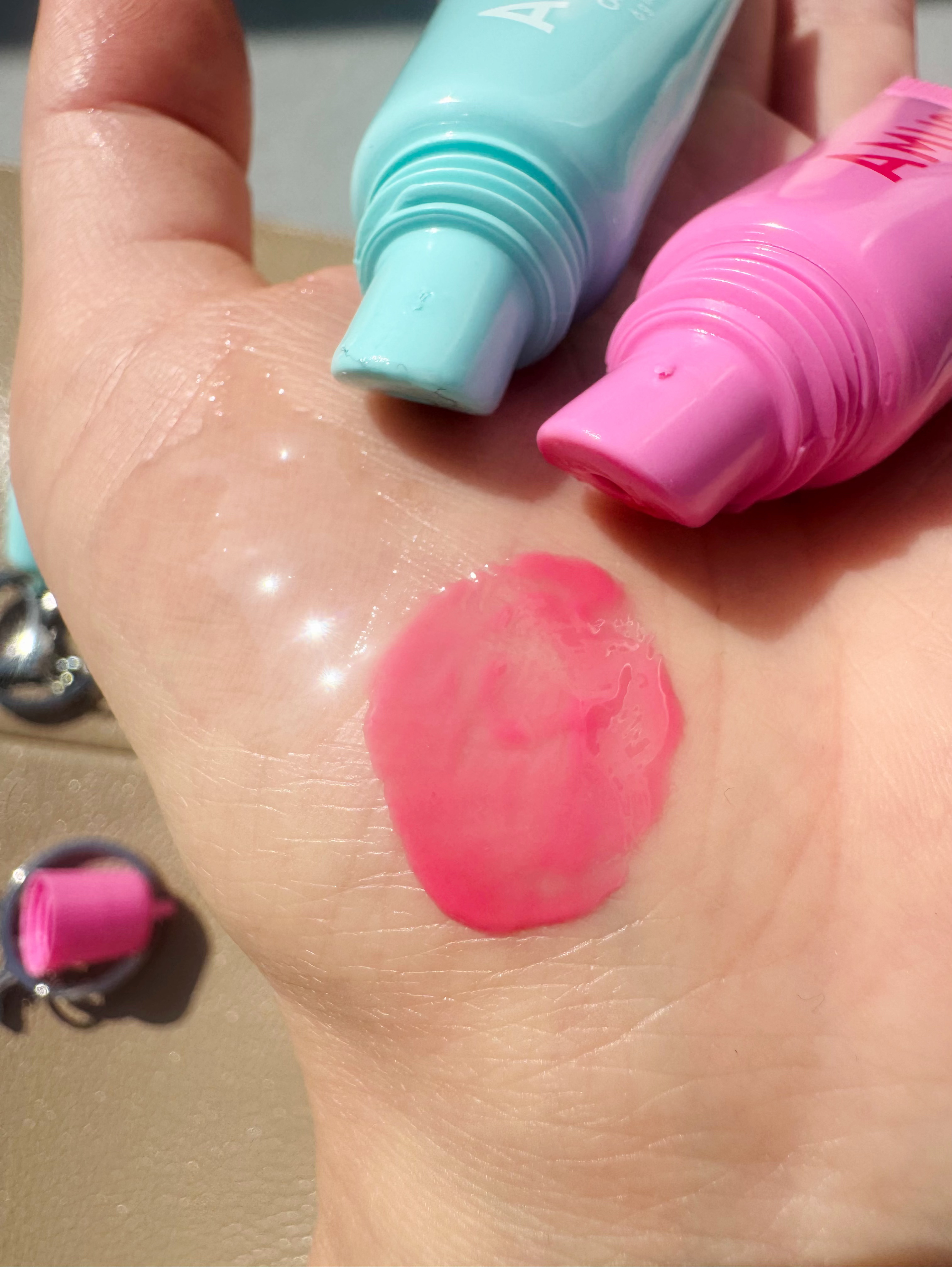 ケア/ティントバームキーリング/AMUSE/リップグロスを使ったクチコミ（2枚目）