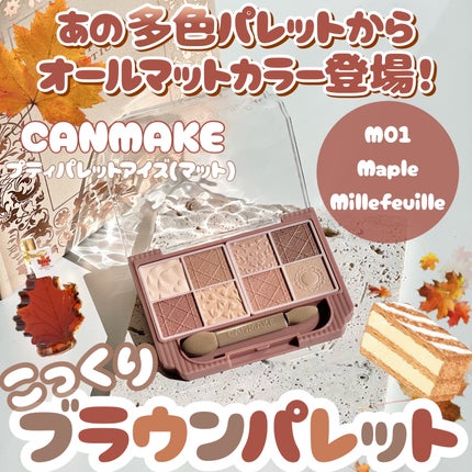 プティパレットアイズ(マットタイプ)/キャンメイク/パウダーアイシャドウを使ったクチコミ(1枚目)