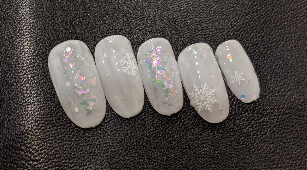 ネイルシール/セリア/ネイルシールを使ったクチコミ（1枚目）