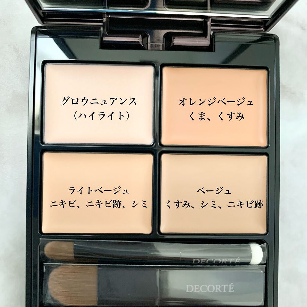 トーンパーフェクティング パレット/DECORTÉ/パレットコンシーラーを使ったクチコミ(2枚目)